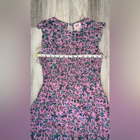Banjanan Pink and Green Floral Maxi Dress Size Small - Picture 6 of 12